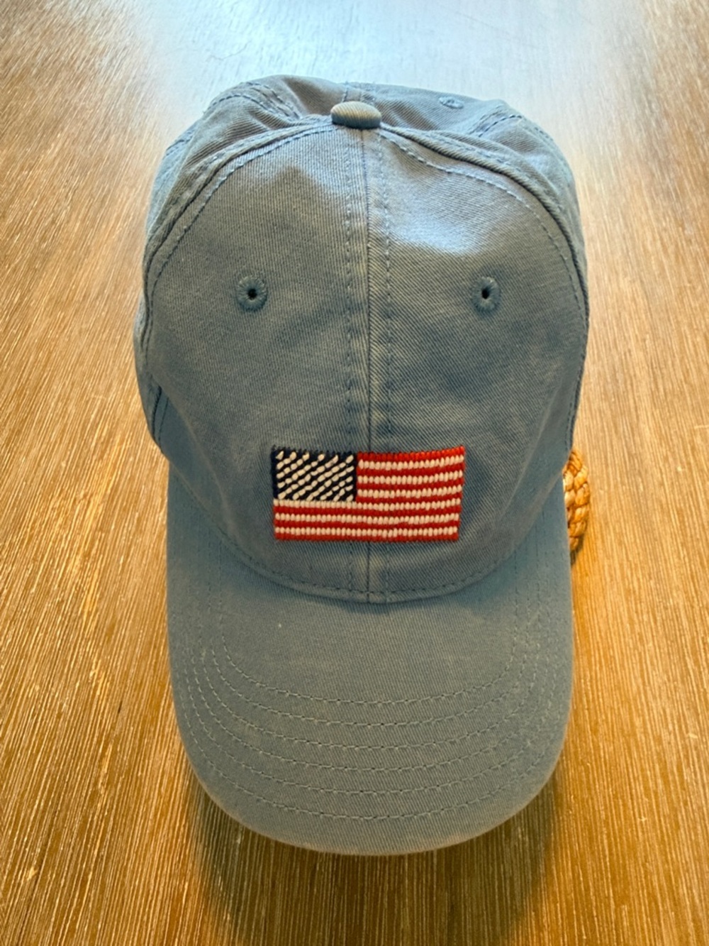 Harding Lane Baseball Cap with Embroidered American Flag